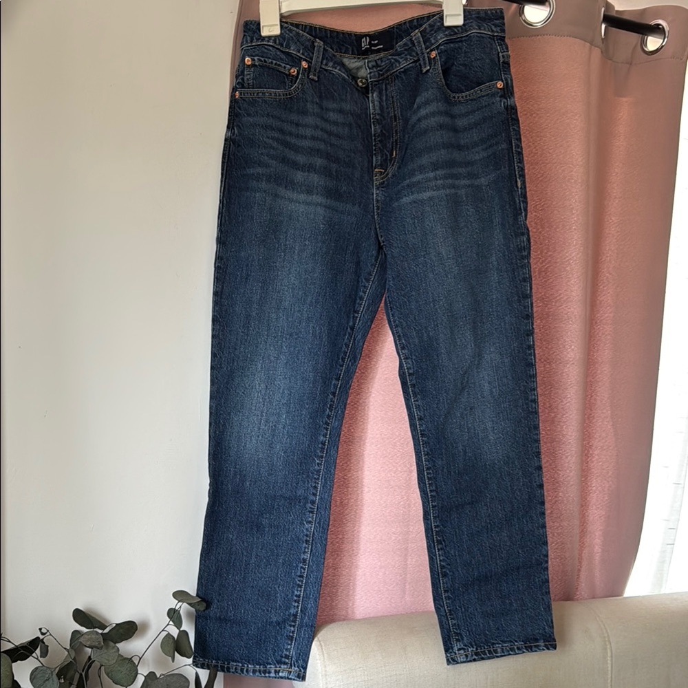 GAP Blue Boyfriend Jeans with Relaxed Fit
